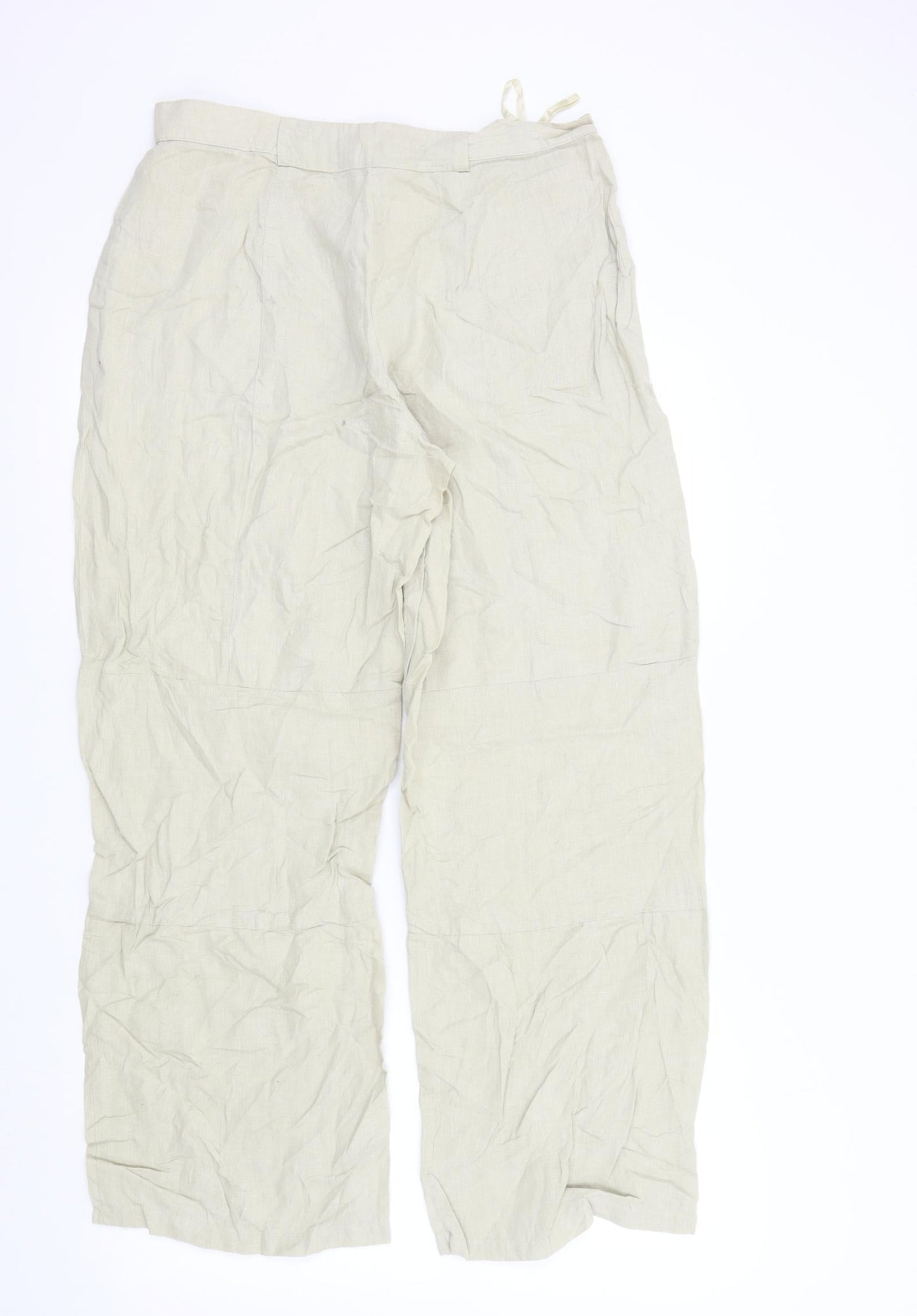 EXACTLY casual Womens Beige   Trousers  Size M L28 in