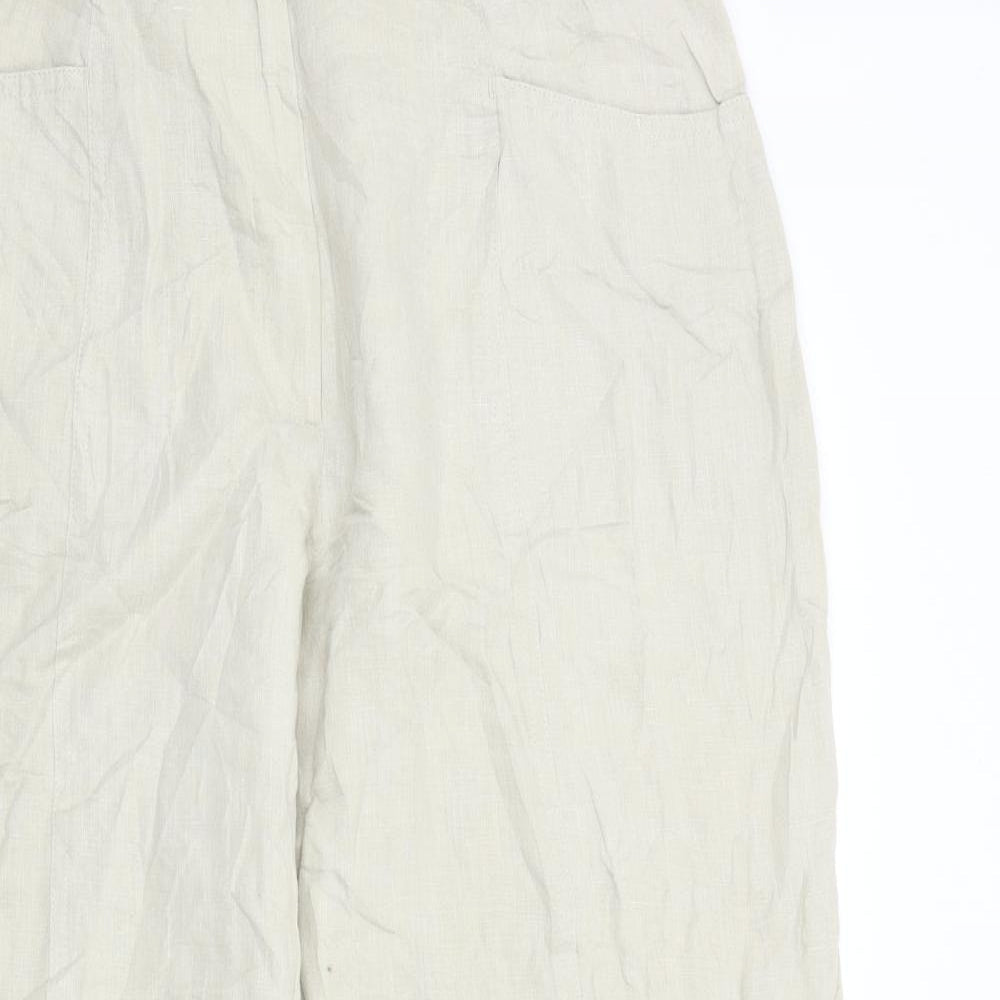 EXACTLY casual Womens Beige   Trousers  Size M L28 in