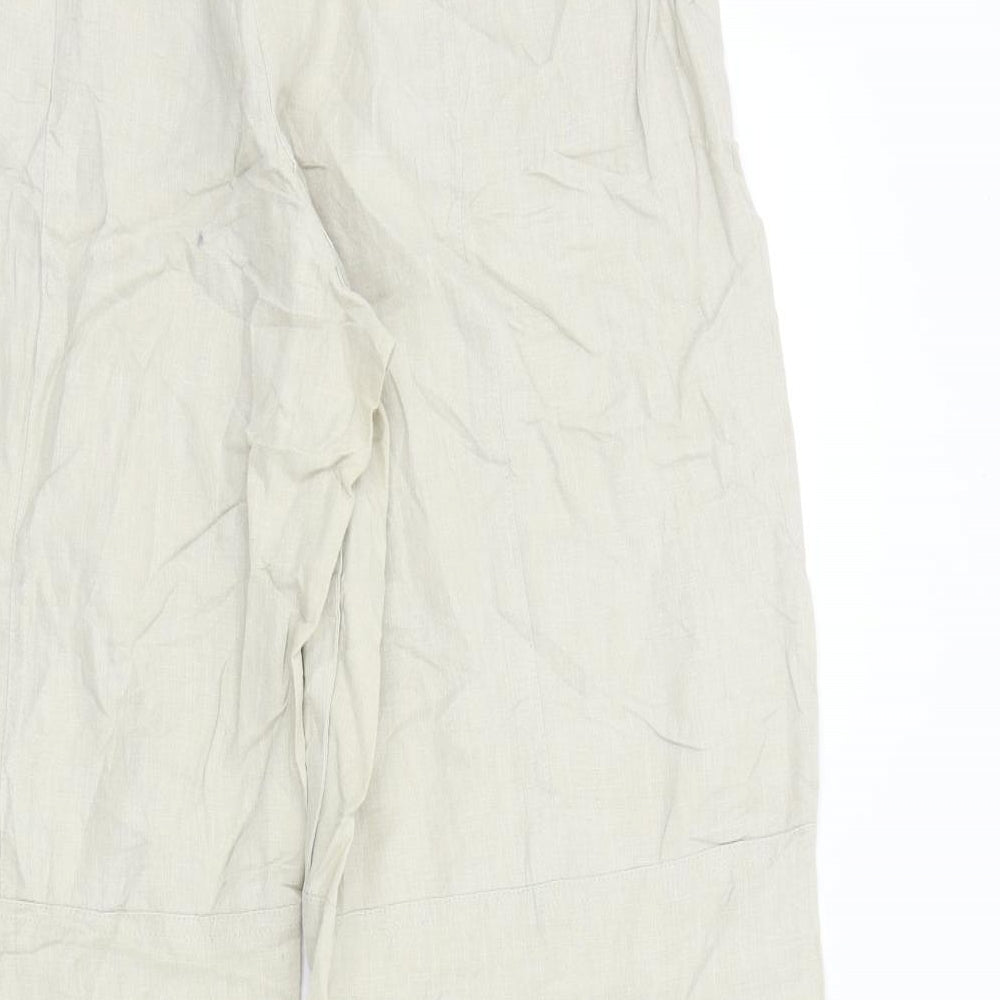 EXACTLY casual Womens Beige   Trousers  Size M L28 in