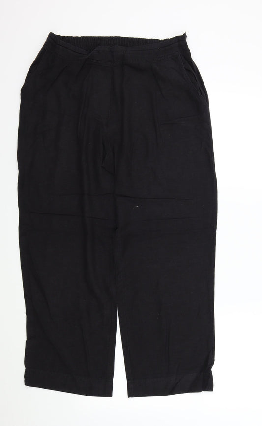 Antology Womens Black   Trousers  Size 14 L27 in