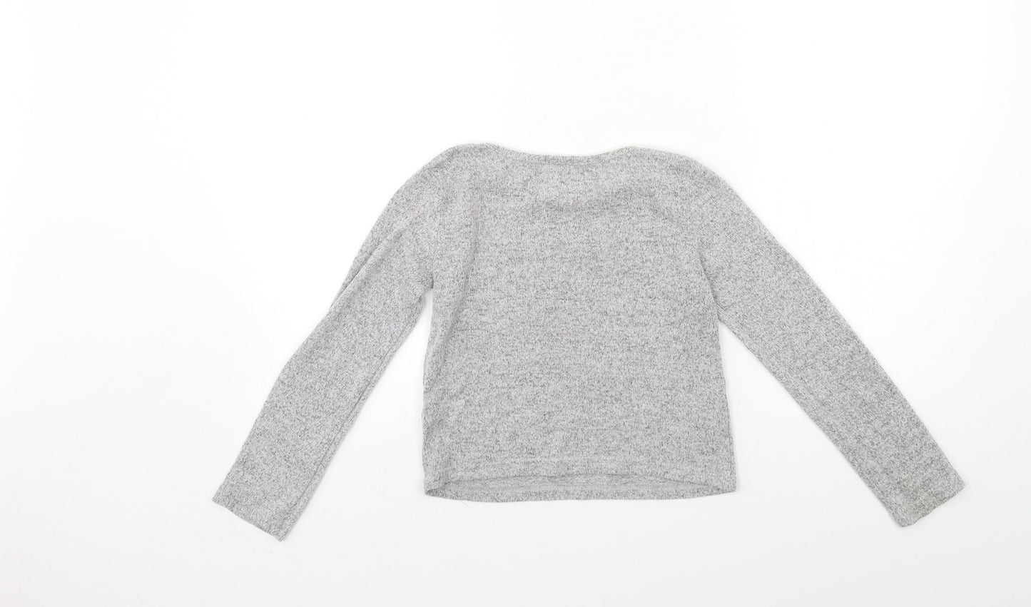Primark Girls Grey   Basic T-Shirt Size 8 Years  - team santa