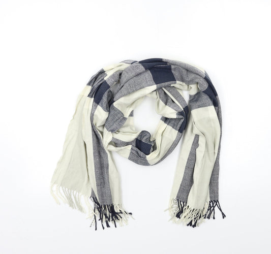 Preworn Womens Blue Check   Scarf