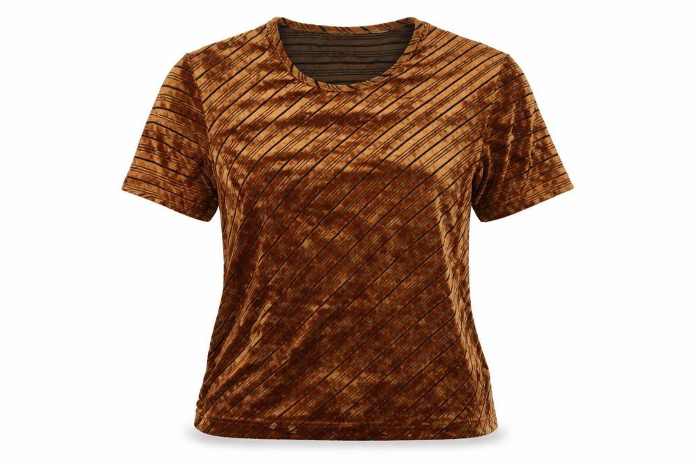 Lindex Womens Orange   Basic T-Shirt Size 6  - SIDE KNOT DETAIL