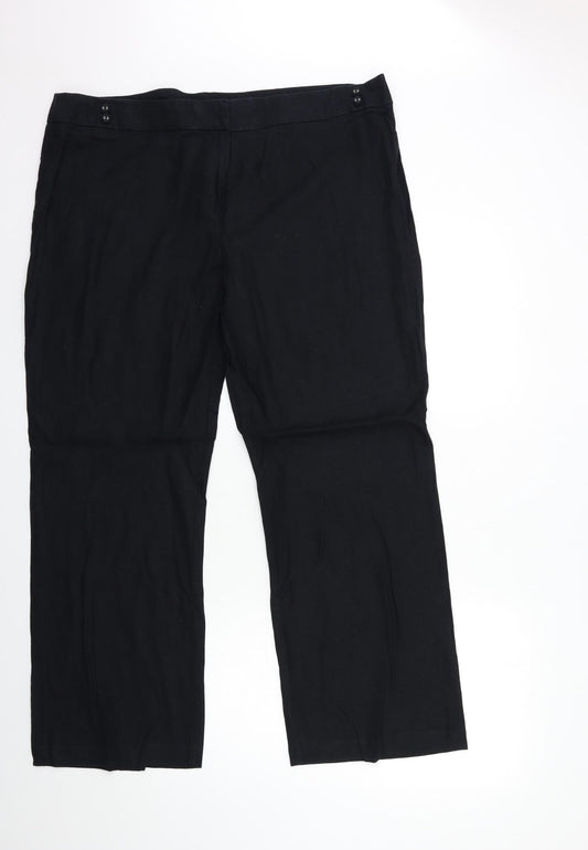 Preworn Womens Black   Trousers  Size 38 in L29 in