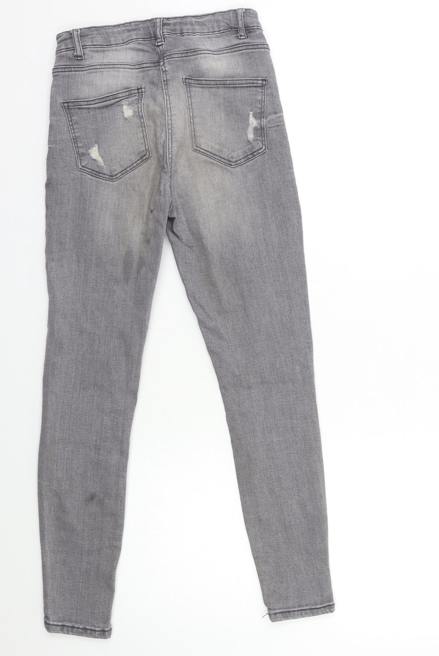 Candy Couture Girls Grey  Denim Skinny Jeans Size 12 Years