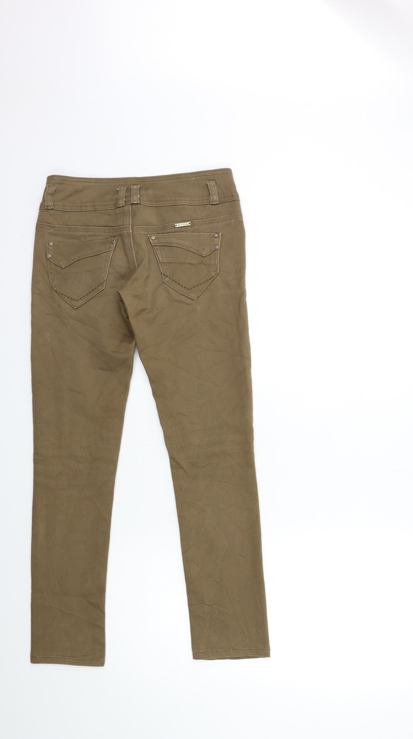 Toxik3 Womens Brown  Denim Skinny Jeans Size 6 L28 in