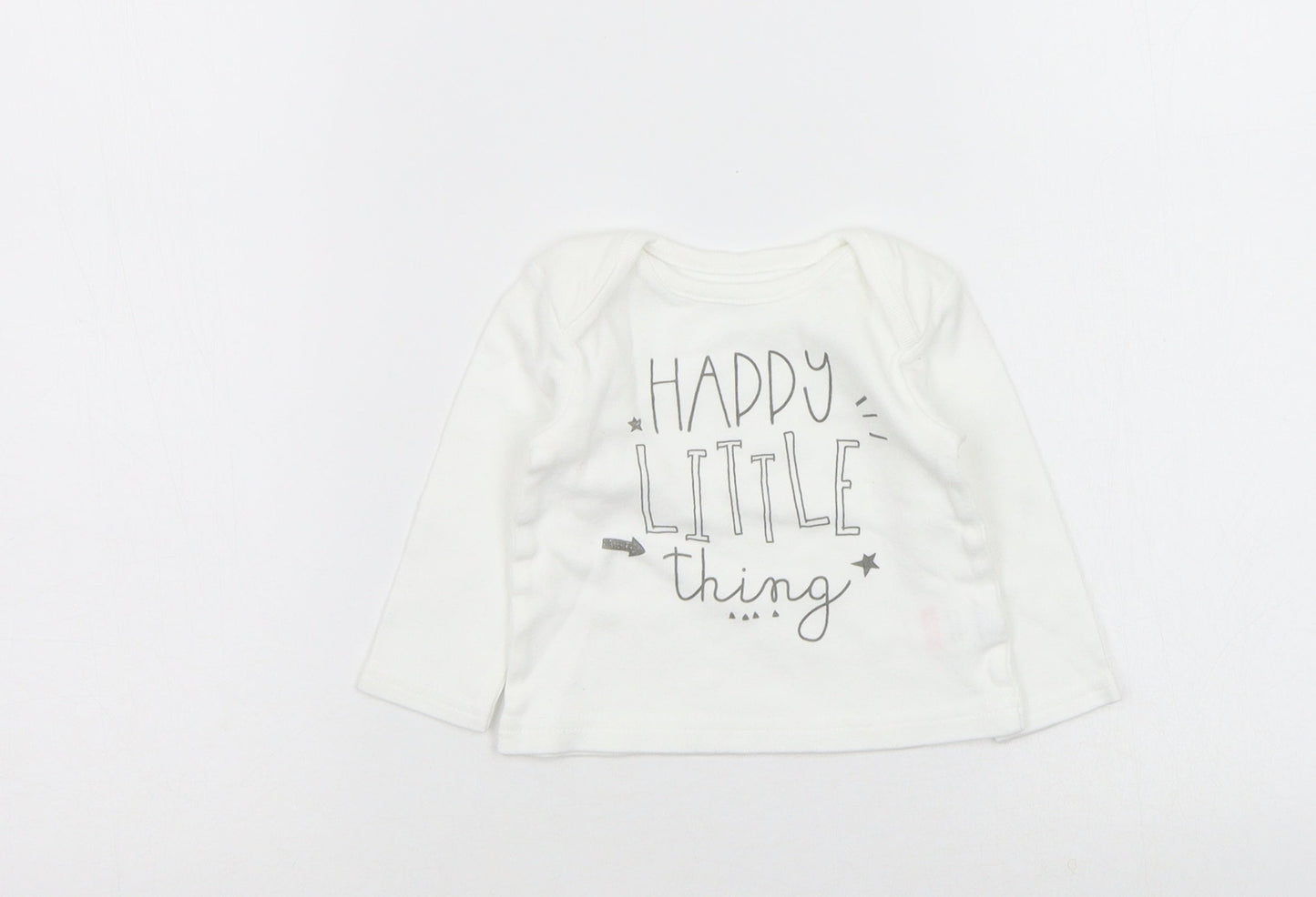 Studio Baby White   Basic T-Shirt Size 0-3 Months