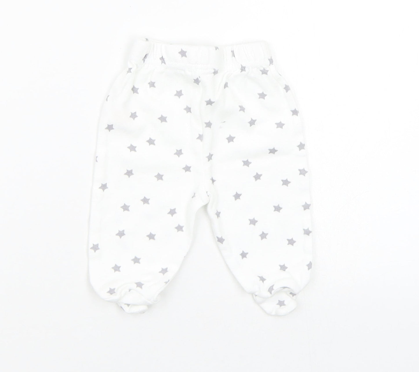 Studio Baby White   Jogger Trousers Size 0-3 Months