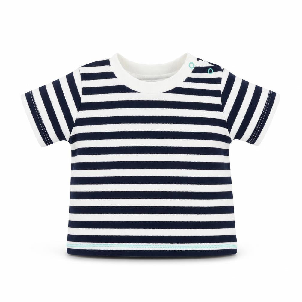 by very Girls Multicoloured Striped  Basic T-Shirt Size 0-3 Months