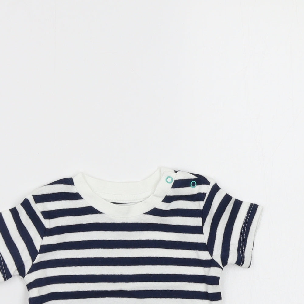 by very Girls Multicoloured Striped  Basic T-Shirt Size 0-3 Months