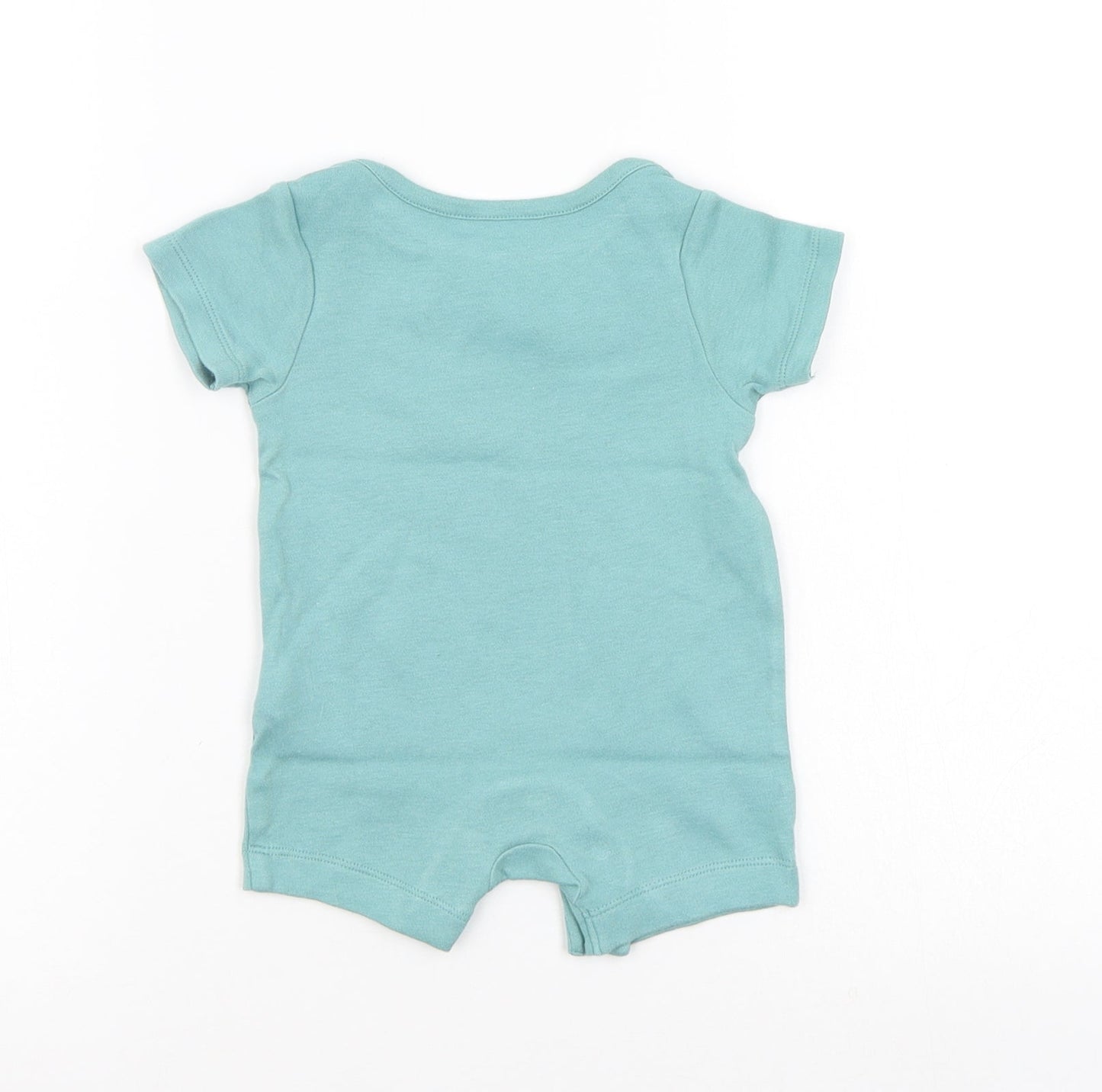 M&S Boys Green   Babygrow One-Piece Size 0-3 Months
