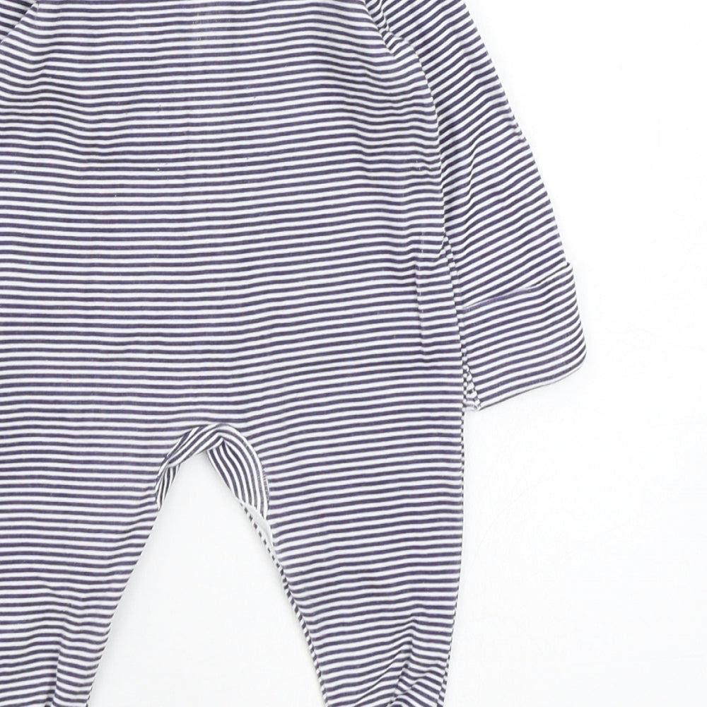 Asda George Boys Multicoloured Striped  Babygrow One-Piece Size 0-3 Months
