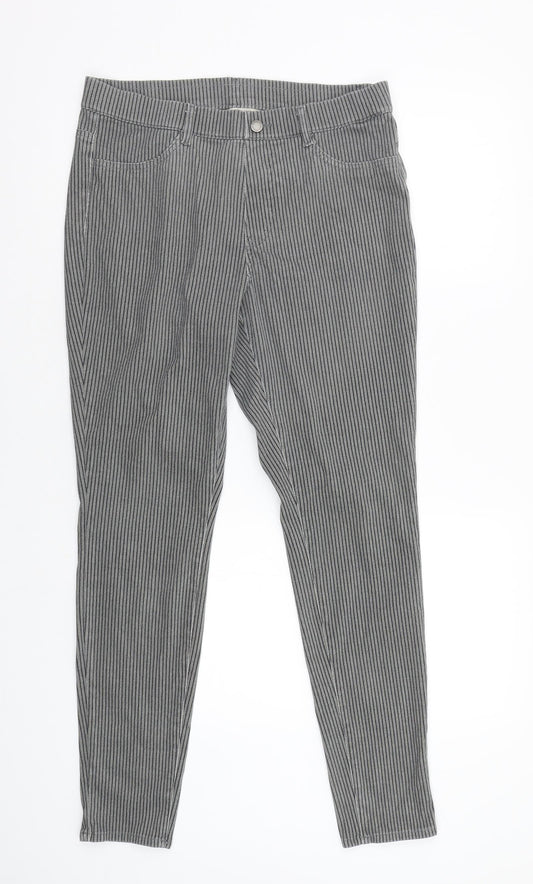 Preworn Womens Multicoloured Striped  Jegging Trousers Size S L29 in