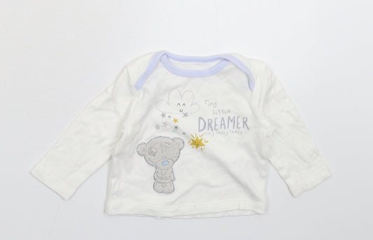 Me To You Baby White   Basic T-Shirt Size 3-6 Months