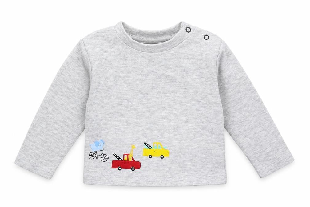 Very Baby Grey   Basic T-Shirt Size 3-6 Months