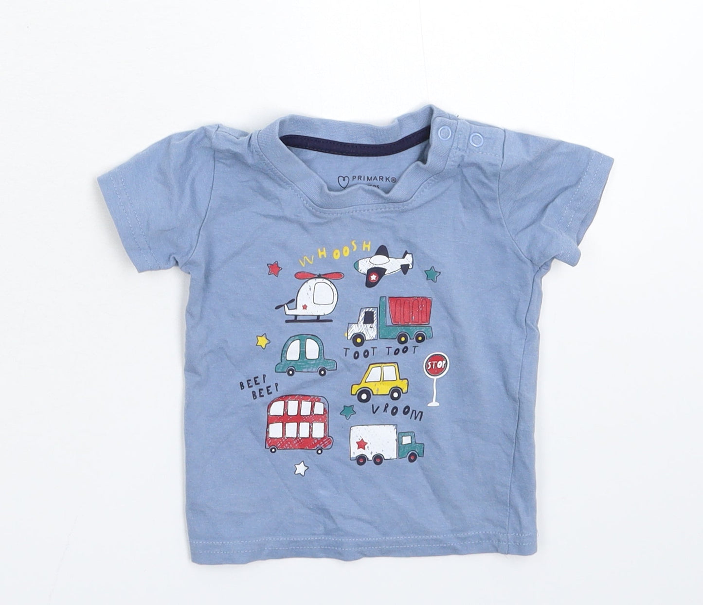 Primark Baby Blue   Basic T-Shirt Size 3-6 Months