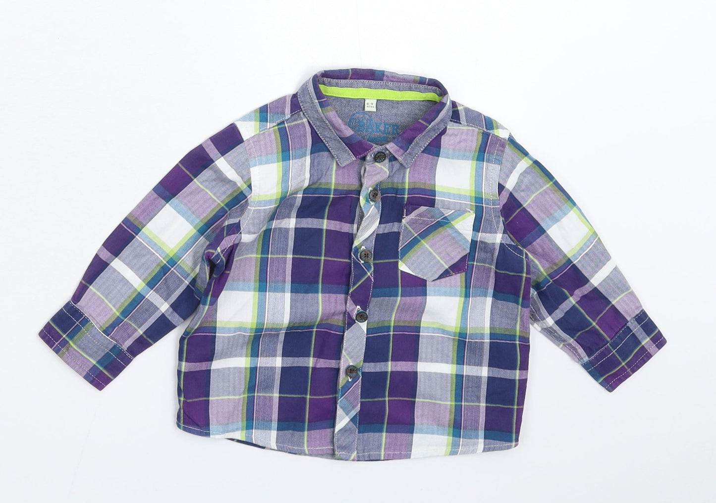 Debenhams Boys Multicoloured Check  Basic Button-Up Size 6-9 Months