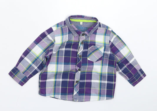 Debenhams Boys Multicoloured Check  Basic Button-Up Size 6-9 Months