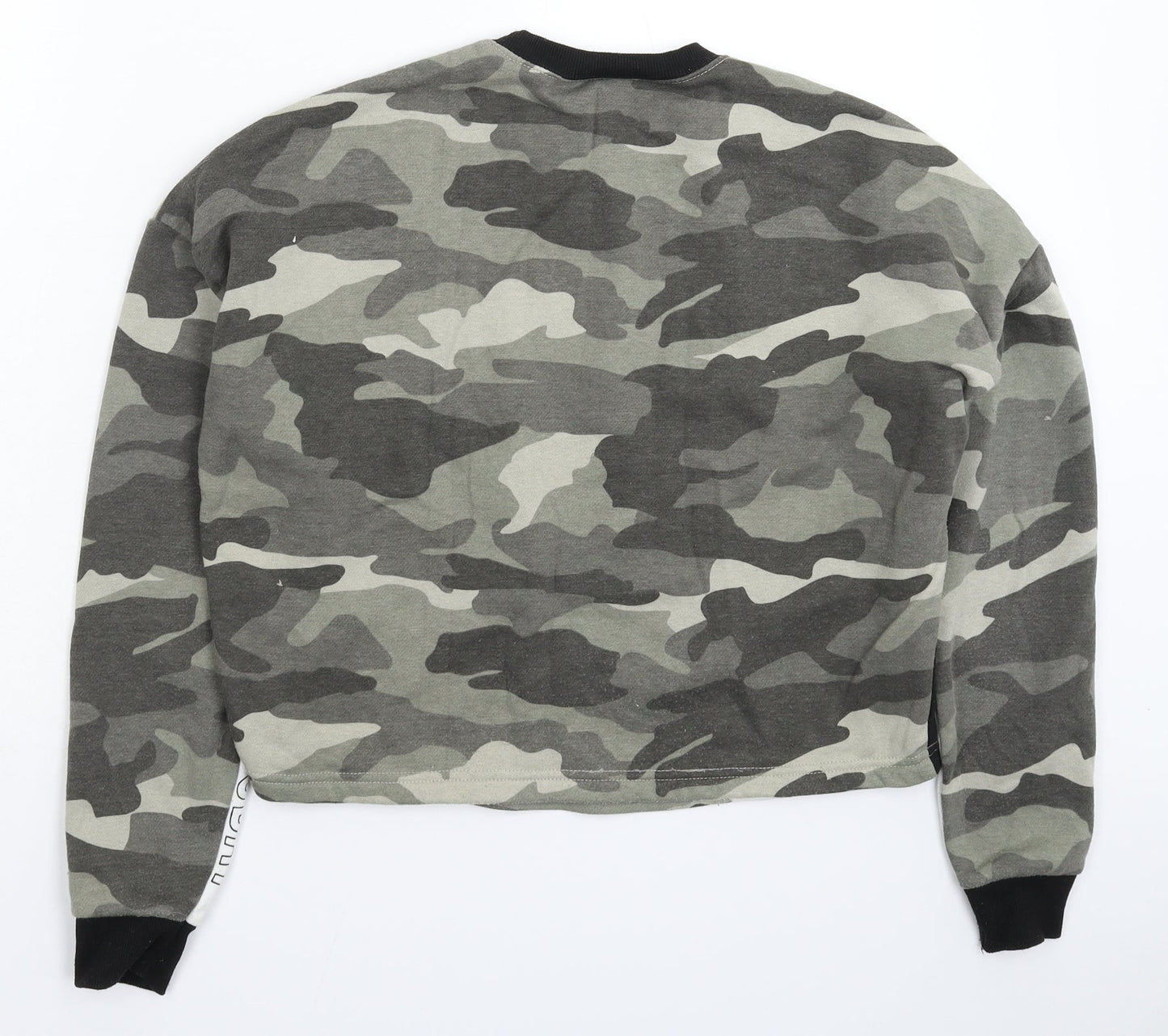 New Look Girls Multicoloured Camouflage  Pullover Sweatshirt Size 14-15 Years