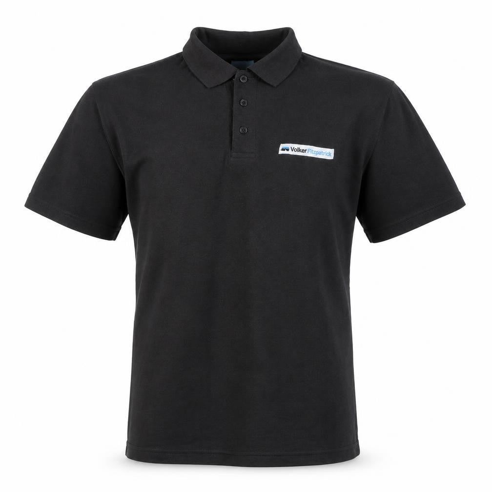 Active Mens Black    Polo Size M