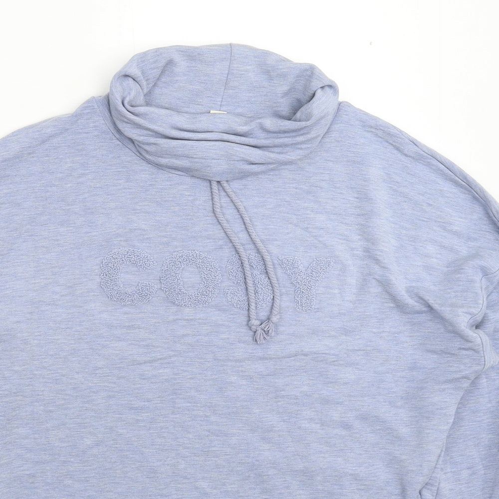 Marks and Spencer Womens Blue   Pullover Hoodie Size 10  - Lounge
