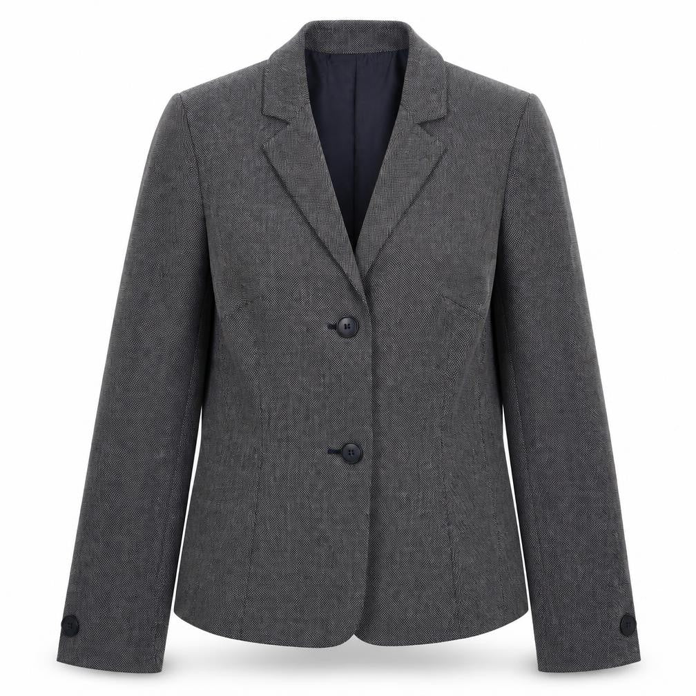 Marks & Spencer Womens Blue Spotted  Jacket Blazer Size 12