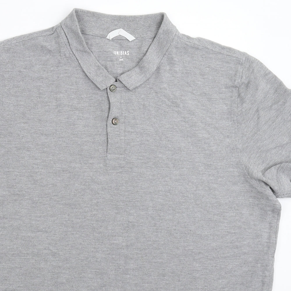 Unbias Mens Grey    Polo Size L