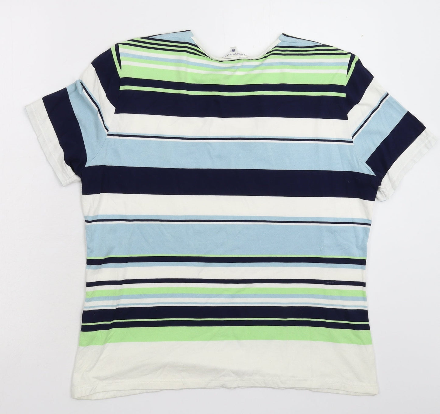 Gray Osbourn Womens Multicoloured Striped Knit Pullover Jumper Size 16