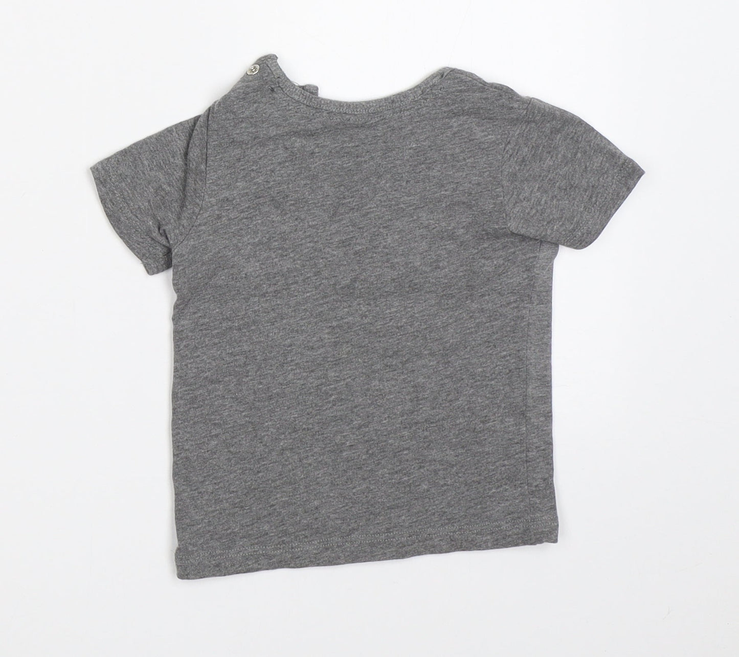 George Boys Grey   Basic T-Shirt Size 6-9 Months