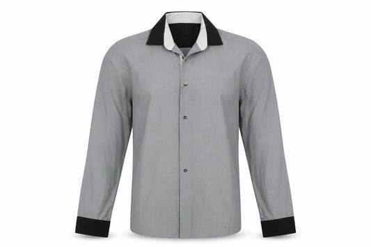 Roberto Mens Grey    Button-Up Size 16.5