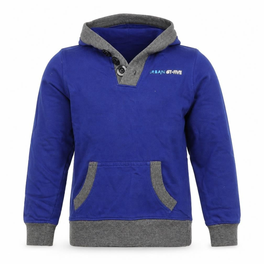 URB65 Boys Blue   Pullover Hoodie Size 8-9 Years