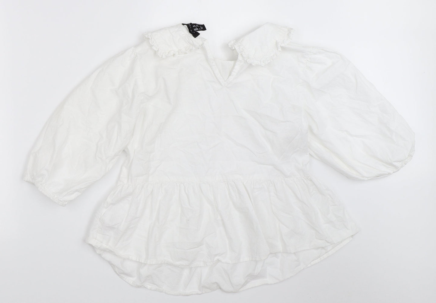 New Look Womens White   Basic Blouse Size 10