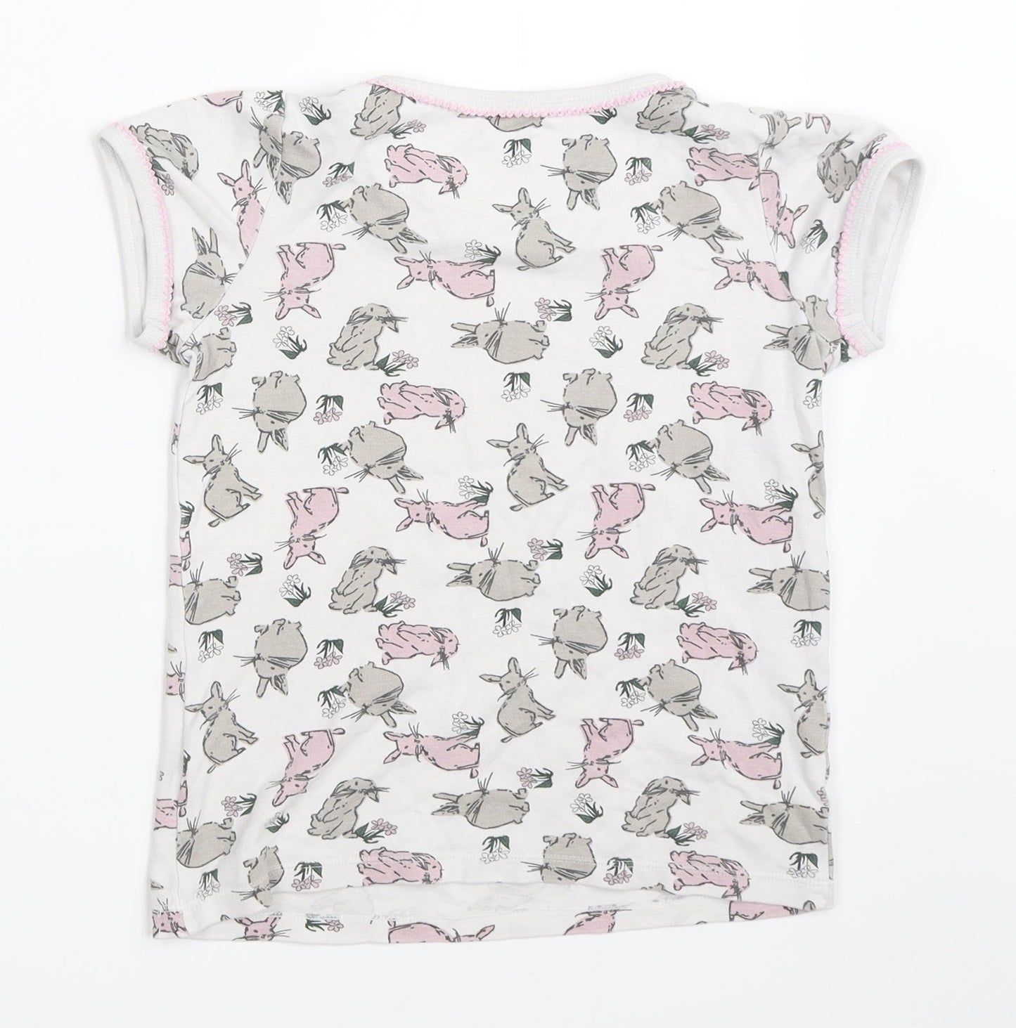 Lily & Dan Girls Grey   Basic T-Shirt Size 7-8 Years