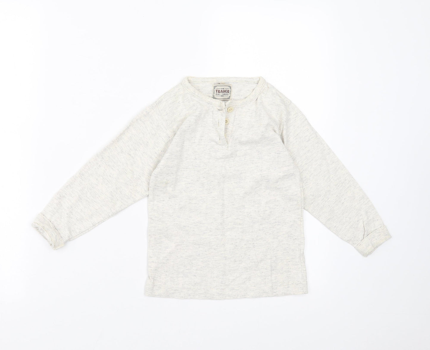 The Trader Jeans Company Boys Ivory   Basic T-Shirt Size 5 Years