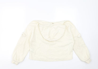 Marks & Spencer Girls Ivory   Pullover Hoodie Size 11-12 Years