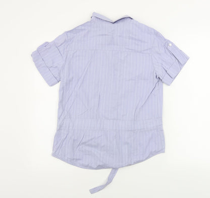 Marks & Spencer  Womens Blue   Basic Button-Up Size 8