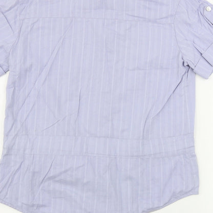 Marks & Spencer  Womens Blue   Basic Button-Up Size 8