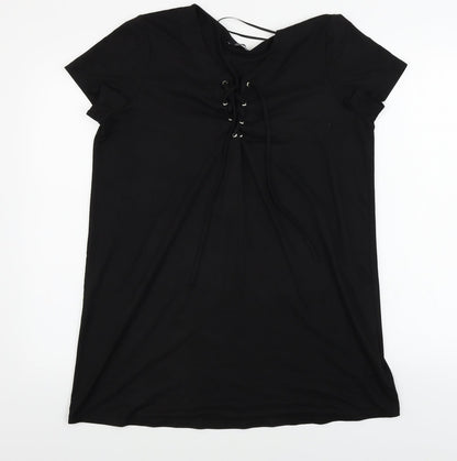 Preloved F&F  Womens Black   A-Line  Size 14 - Front