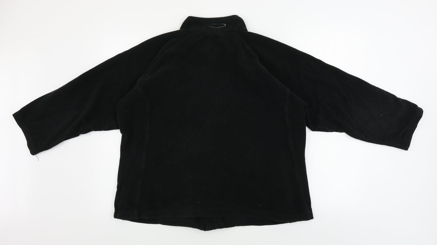 Mountain Life  Womens Black   Full Zip Jumper Size 18