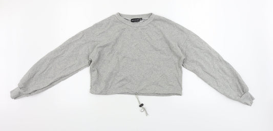 PRETTYLITTLETHING  Womens Grey   Pullover Jumper Size 4