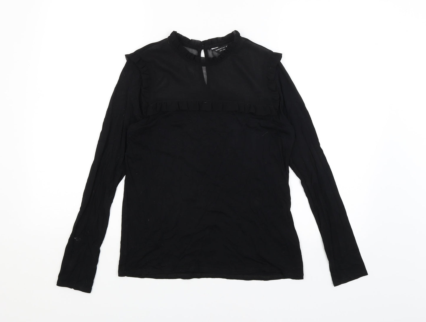 Dorothy Perkins Womens Black   Basic T-Shirt Size 10