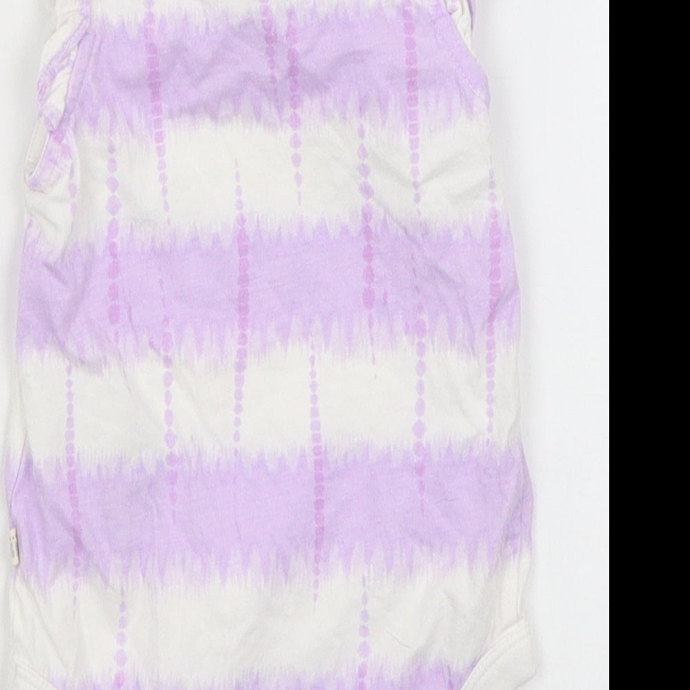 Baby Gap Baby Purple Striped  Romper One-Piece Size 3-6 Months