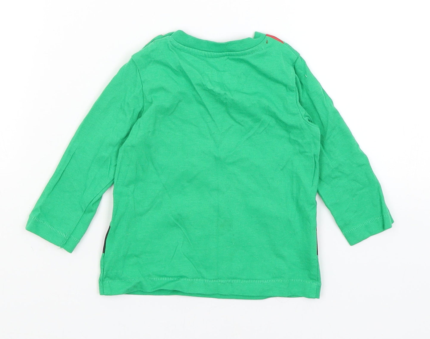 F&F Baby Green   Basic T-Shirt Size 6-9 Months  - Santa's Little Helper