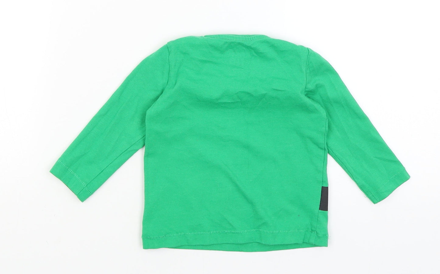F&F Baby Green   Basic T-Shirt Size 6-9 Months  - Santa's Little Helper