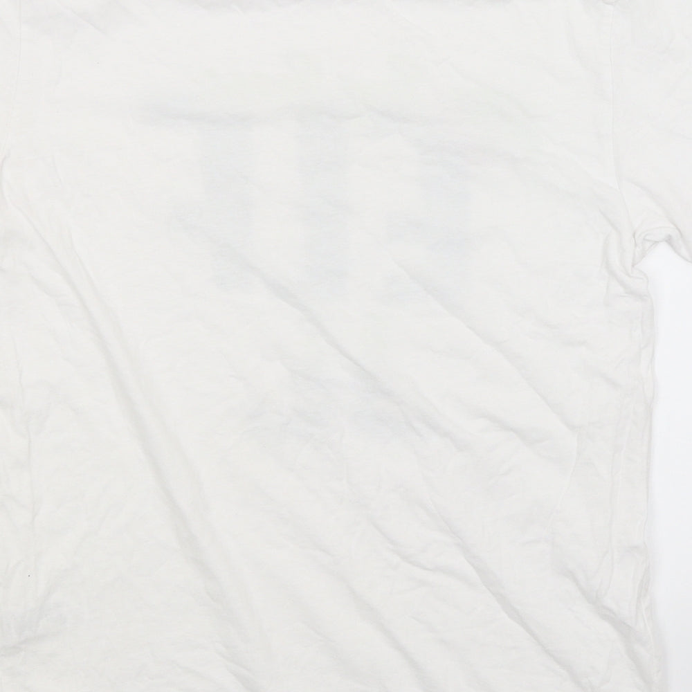 Easy Mens White    T-Shirt Size S  - Big Boss Elf