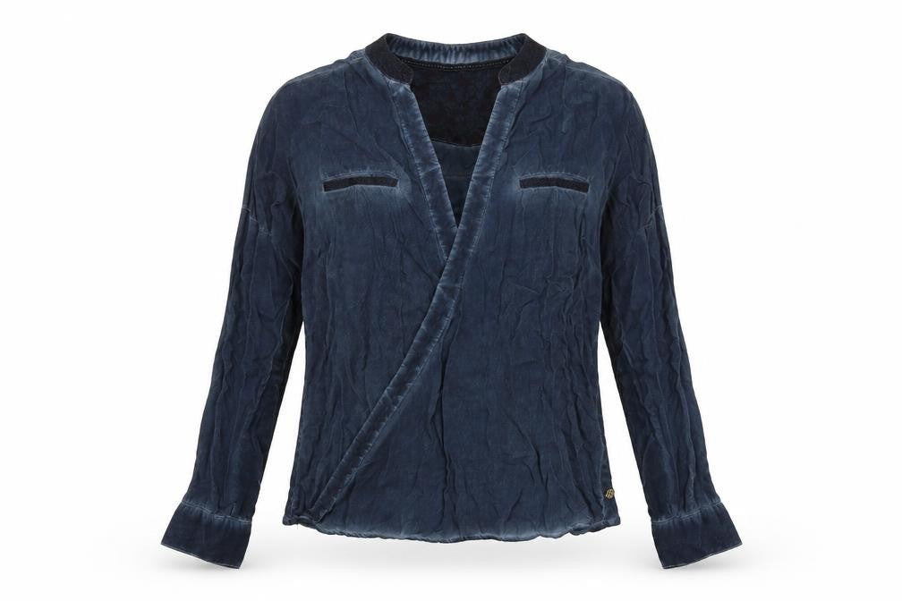 Plus Fine Womens Blue   Basic T-Shirt Size M