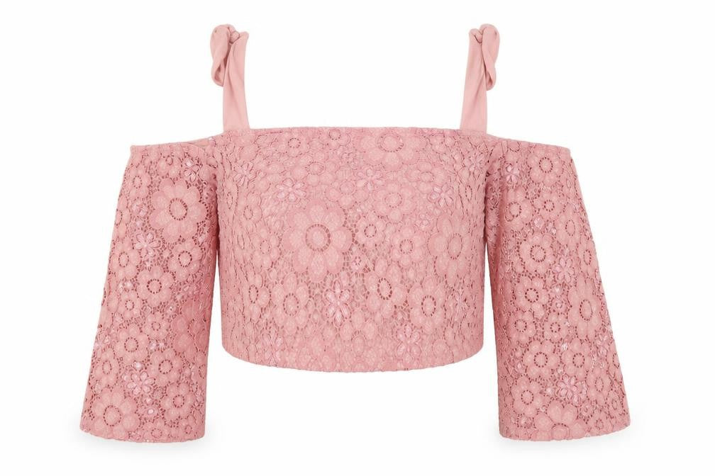 Missguided Womens Pink   Cropped T-Shirt Size 8