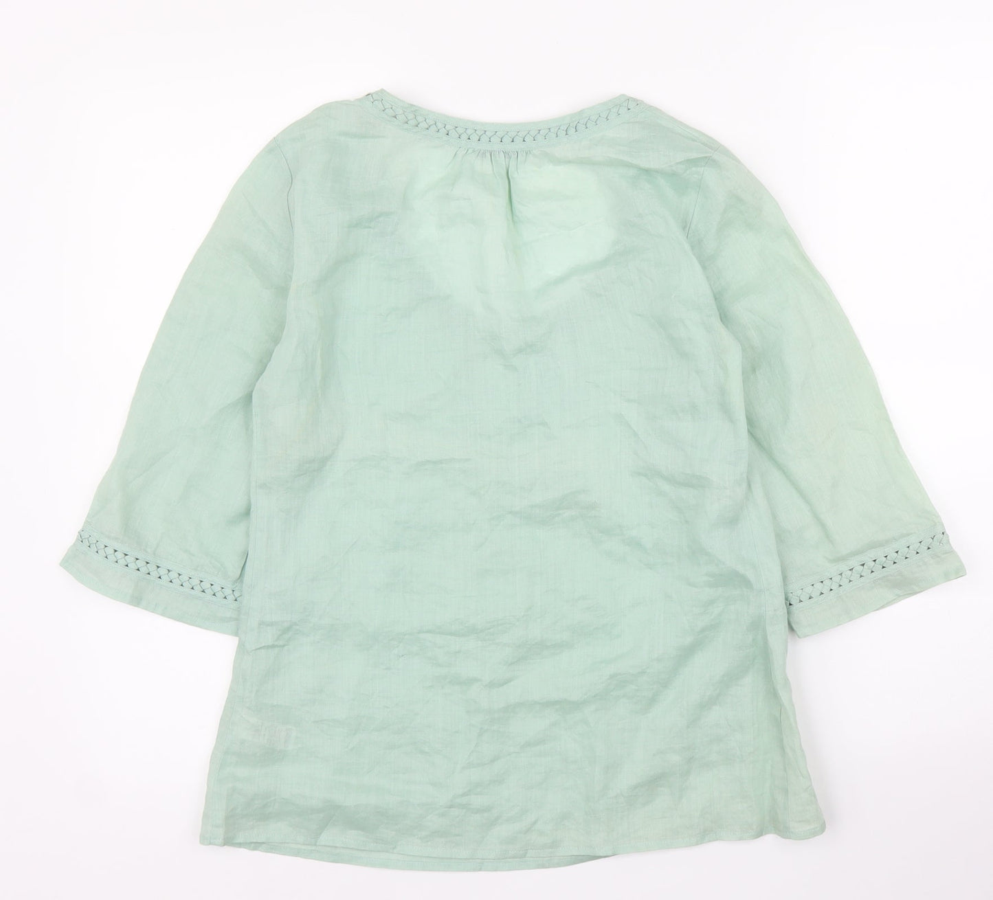 M&S Womens Green   Basic Blouse Size 12