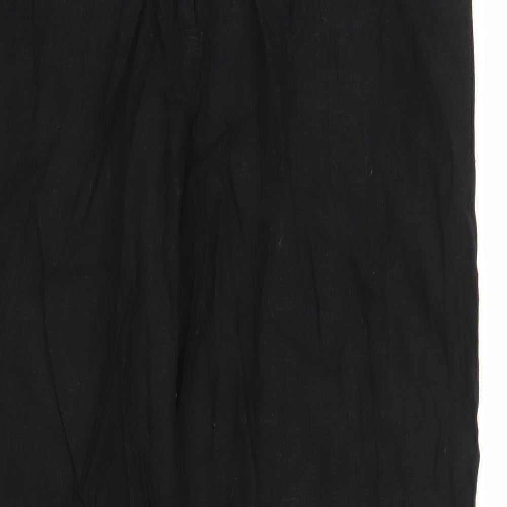 Xe Womens Black   Trousers  Size 12 L28 in