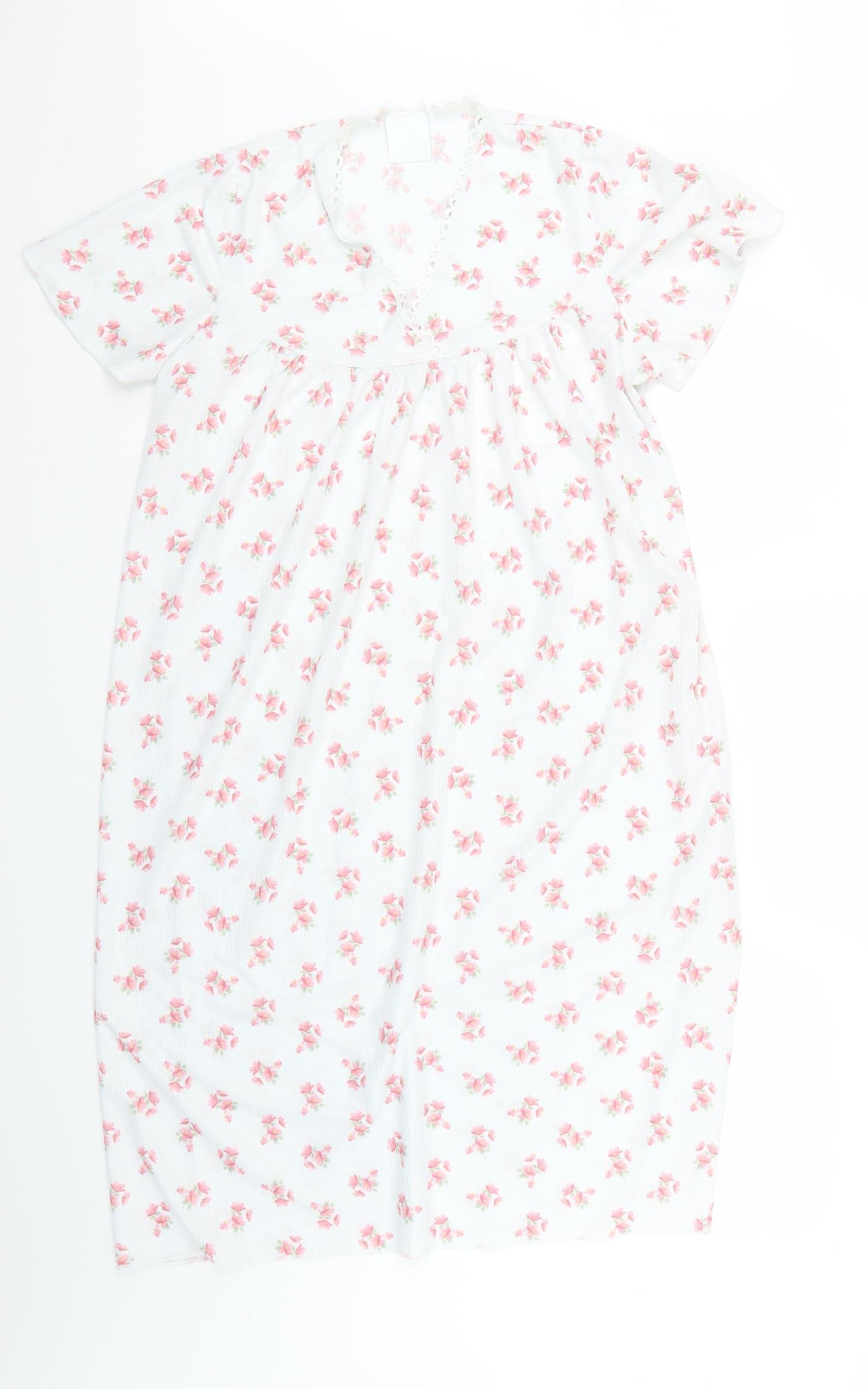 kilbirnie Womens White Floral  Babydoll Dress Size 12